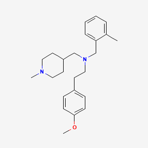 2-(4-methoxyphenyl)-N-(2-methylbenzyl)-N-[(1-methyl-4-piperidinyl)methyl]ethanamine