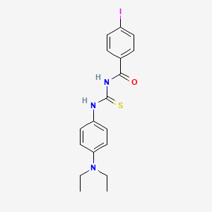 N-({[4-(diethylamino)phenyl]amino}carbonothioyl)-4-iodobenzamide