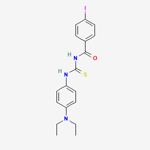 molecular formula C18H20IN3OS B5135030 N-({[4-(diethylamino)phenyl]amino}carbonothioyl)-4-iodobenzamide 