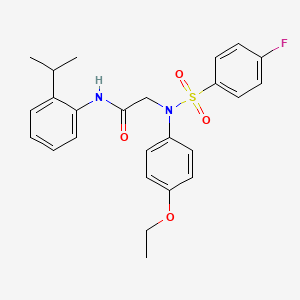 N~2~-(4-ethoxyphenyl)-N~2~-[(4-fluorophenyl)sulfonyl]-N~1~-(2-isopropylphenyl)glycinamide