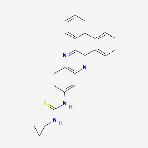 molecular formula C24H18N4S B5135102 N-cyclopropyl-N'-dibenzo[a,c]phenazin-11-ylthiourea 