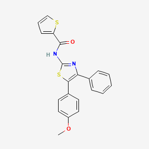 N-[5-(4-methoxyphenyl)-4-phenyl-1,3-thiazol-2-yl]-2-thiophenecarboxamide