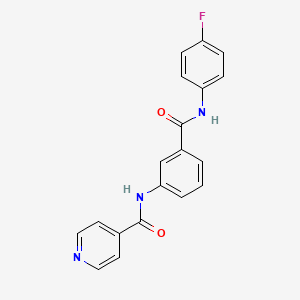 N-(3-{[(4-fluorophenyl)amino]carbonyl}phenyl)isonicotinamide