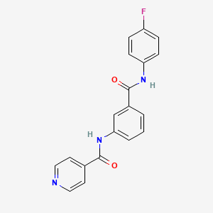 molecular formula C19H14FN3O2 B5135124 N-(3-{[(4-fluorophenyl)amino]carbonyl}phenyl)isonicotinamide 