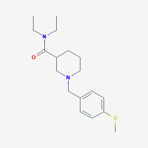 N,N-diethyl-1-[4-(methylthio)benzyl]-3-piperidinecarboxamide