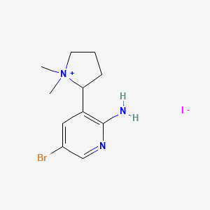 2-(2-amino-5-bromo-3-pyridinyl)-1,1-dimethylpyrrolidinium iodide