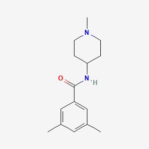 molecular formula C15H22N2O B5135145 3,5-dimethyl-N-(1-methyl-4-piperidinyl)benzamide 