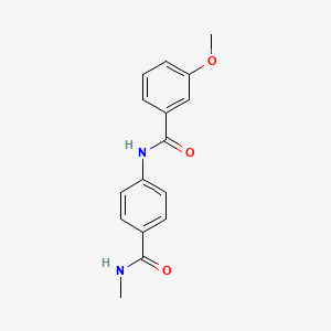 3-methoxy-N-{4-[(methylamino)carbonyl]phenyl}benzamide