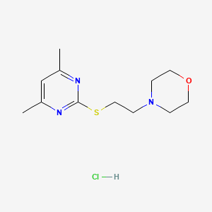 molecular formula C12H20ClN3OS B5135171 4-{2-[(4,6-dimethyl-2-pyrimidinyl)thio]ethyl}morpholine hydrochloride 