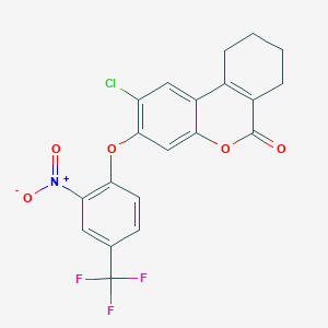 2-chloro-3-[2-nitro-4-(trifluoromethyl)phenoxy]-7,8,9,10-tetrahydro-6H-benzo[c]chromen-6-one