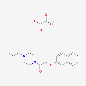 1-sec-butyl-4-[(2-naphthyloxy)acetyl]piperazine oxalate