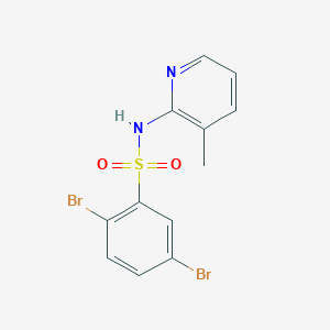B513521 2,5-dibromo-N-(3-methyl-2-pyridinyl)benzenesulfonamide CAS No. 571150-28-2
