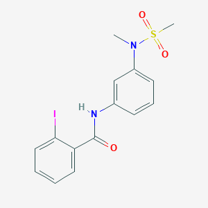 2-iodo-N-{3-[methyl(methylsulfonyl)amino]phenyl}benzamide