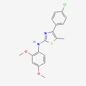 4-(4-chlorophenyl)-N-(2,4-dimethoxyphenyl)-5-methyl-1,3-thiazol-2-amine