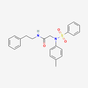 N~2~-(4-methylphenyl)-N~1~-(2-phenylethyl)-N~2~-(phenylsulfonyl)glycinamide