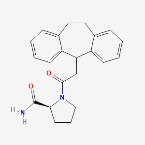 1-(10,11-dihydro-5H-dibenzo[a,d][7]annulen-5-ylacetyl)-L-prolinamide