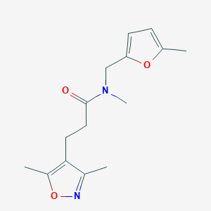 3-(3,5-dimethyl-4-isoxazolyl)-N-methyl-N-[(5-methyl-2-furyl)methyl]propanamide