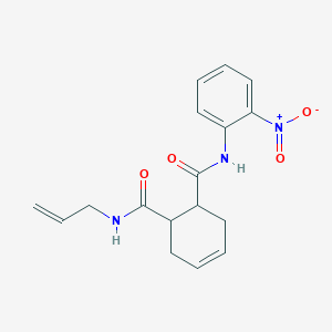 molecular formula C17H19N3O4 B5135307 N-allyl-N'-(2-nitrophenyl)-4-cyclohexene-1,2-dicarboxamide 