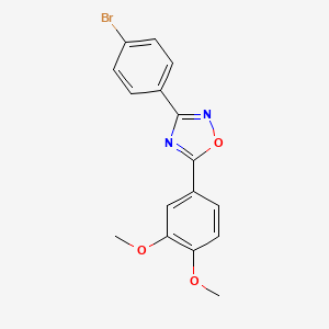molecular formula C16H13BrN2O3 B5135327 3-(4-bromophenyl)-5-(3,4-dimethoxyphenyl)-1,2,4-oxadiazole 