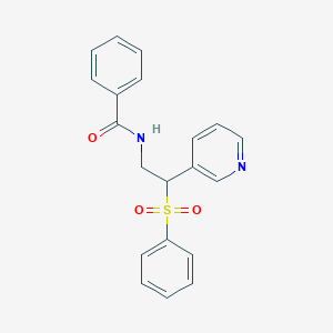 N-[2-(phenylsulfonyl)-2-(3-pyridinyl)ethyl]benzamide