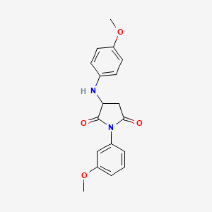 1-(3-methoxyphenyl)-3-[(4-methoxyphenyl)amino]-2,5-pyrrolidinedione
