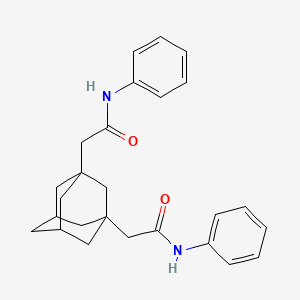 2,2'-tricyclo[3.3.1.1~3,7~]decane-1,3-diylbis(N-phenylacetamide)