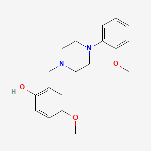 molecular formula C19H24N2O3 B5135384 4-methoxy-2-{[4-(2-methoxyphenyl)-1-piperazinyl]methyl}phenol CAS No. 415951-49-4