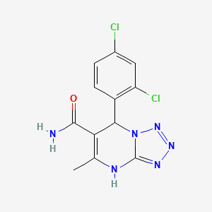 molecular formula C12H10Cl2N6O B5135401 7-(2,4-dichlorophenyl)-5-methyl-4,7-dihydrotetrazolo[1,5-a]pyrimidine-6-carboxamide 