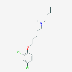 molecular formula C15H23Cl2NO B5135430 N-butyl-5-(2,4-dichlorophenoxy)-1-pentanamine 