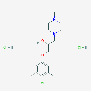 1-(4-chloro-3,5-dimethylphenoxy)-3-(4-methyl-1-piperazinyl)-2-propanol dihydrochloride