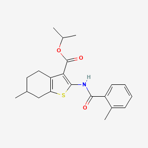 isopropyl 6-methyl-2-[(2-methylbenzoyl)amino]-4,5,6,7-tetrahydro-1-benzothiophene-3-carboxylate