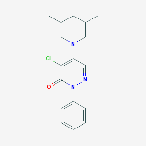 molecular formula C17H20ClN3O B513546 4-Chloro-5-(3,5-dimethylpiperidin-1-yl)-2-phenylpyridazin-3-one CAS No. 325732-95-4