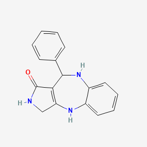 10-phenyl-3,4,9,10-tetrahydropyrrolo[3,4-b][1,5]benzodiazepin-1(2H)-one