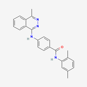 molecular formula C24H22N4O B5135556 N-(2,5-dimethylphenyl)-4-[(4-methyl-1-phthalazinyl)amino]benzamide 