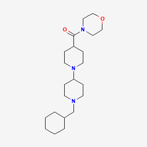 molecular formula C22H39N3O2 B5135572 1'-(cyclohexylmethyl)-4-(4-morpholinylcarbonyl)-1,4'-bipiperidine 