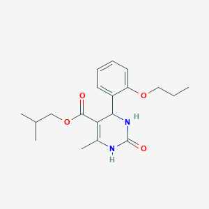 molecular formula C19H26N2O4 B5135594 isobutyl 6-methyl-2-oxo-4-(2-propoxyphenyl)-1,2,3,4-tetrahydro-5-pyrimidinecarboxylate 