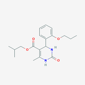 isobutyl 6-methyl-2-oxo-4-(2-propoxyphenyl)-1,2,3,4-tetrahydro-5-pyrimidinecarboxylate