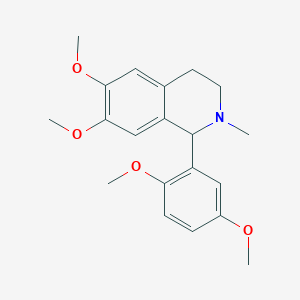 molecular formula C20H25NO4 B5135630 1-(2,5-dimethoxyphenyl)-6,7-dimethoxy-2-methyl-1,2,3,4-tetrahydroisoquinoline 