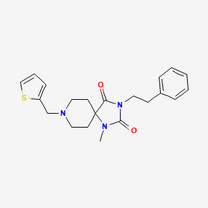 molecular formula C21H25N3O2S B5135676 1-methyl-3-(2-phenylethyl)-8-(2-thienylmethyl)-1,3,8-triazaspiro[4.5]decane-2,4-dione 