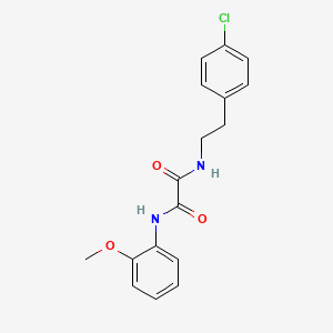 molecular formula C17H17ClN2O3 B5135698 N-[2-(4-chlorophenyl)ethyl]-N'-(2-methoxyphenyl)ethanediamide 