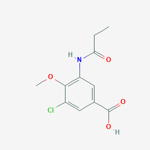 3-chloro-4-methoxy-5-(propionylamino)benzoic acid