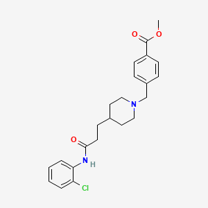 molecular formula C23H27ClN2O3 B5135739 methyl 4-[(4-{3-[(2-chlorophenyl)amino]-3-oxopropyl}-1-piperidinyl)methyl]benzoate 