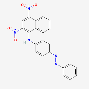 molecular formula C22H15N5O4 B5135747 (2,4-dinitro-1-naphthyl)[4-(phenyldiazenyl)phenyl]amine 