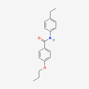 molecular formula C18H21NO2 B5135755 N-(4-ethylphenyl)-4-propoxybenzamide 