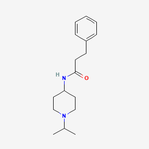 molecular formula C17H26N2O B5135763 N-(1-isopropyl-4-piperidinyl)-3-phenylpropanamide CAS No. 959240-05-2