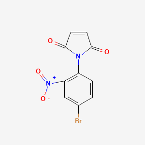 molecular formula C10H5BrN2O4 B5135777 1-(4-bromo-2-nitrophenyl)-1H-pyrrole-2,5-dione 