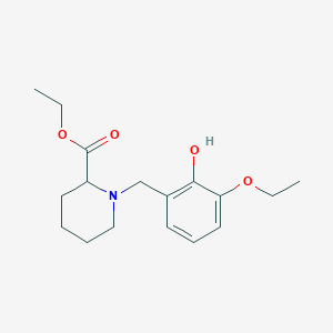 ethyl 1-(3-ethoxy-2-hydroxybenzyl)-2-piperidinecarboxylate