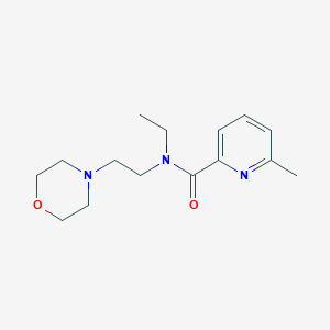 molecular formula C15H23N3O2 B5135809 N-ethyl-6-methyl-N-[2-(4-morpholinyl)ethyl]-2-pyridinecarboxamide trifluoroacetate 