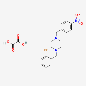 molecular formula C20H22BrN3O6 B5135814 1-(2-bromobenzyl)-4-(4-nitrobenzyl)piperazine oxalate 