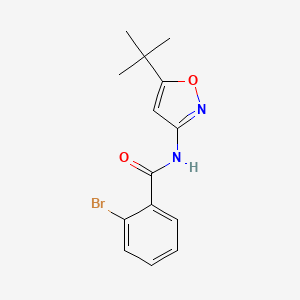 molecular formula C14H15BrN2O2 B5135850 2-bromo-N-(5-tert-butyl-3-isoxazolyl)benzamide 